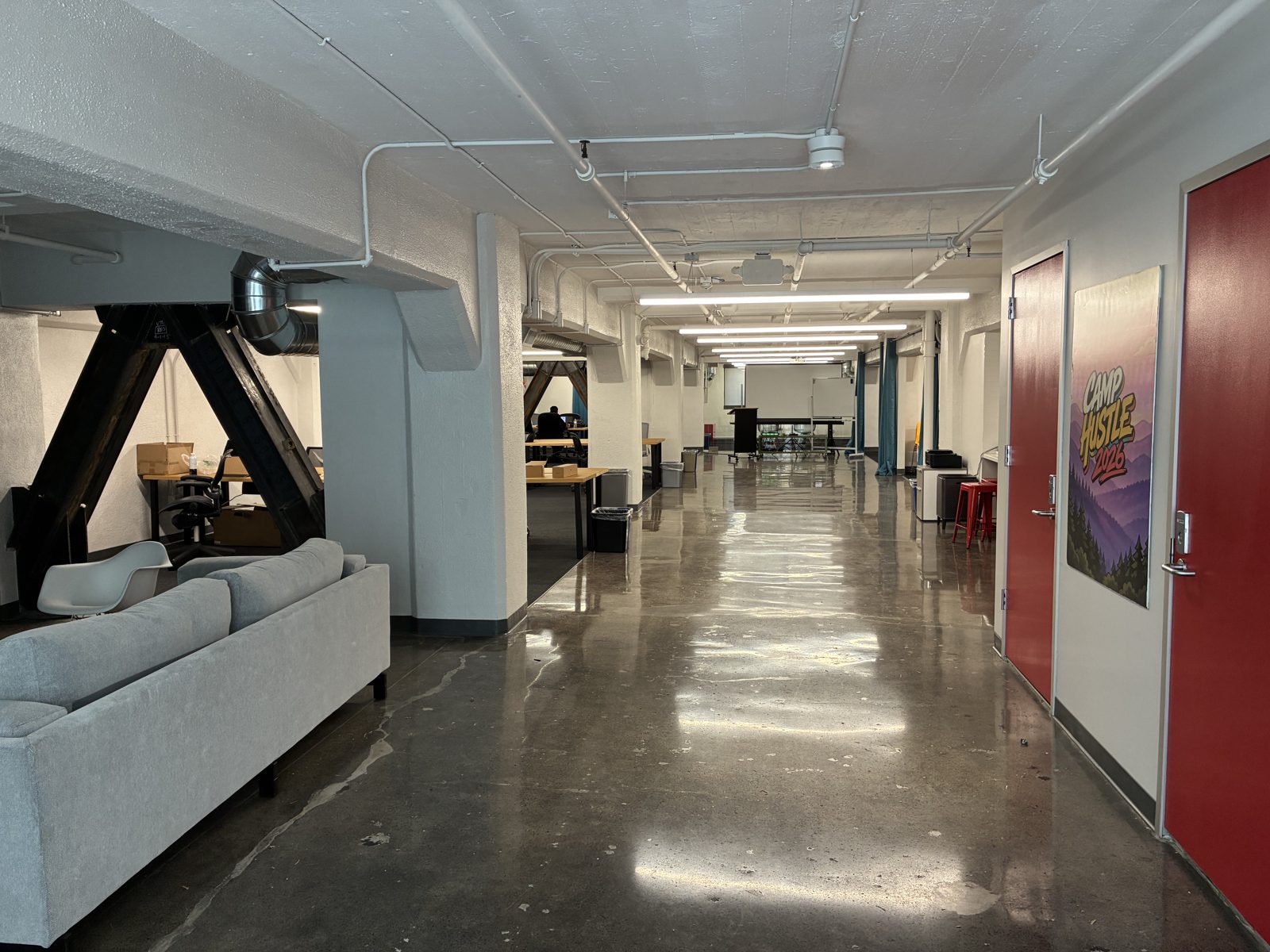 The Hippo Campus space in downtown San Francisco.